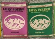 Kolekcja 14 map "Tatry polskie" PRL - z lat 1970-80-tych