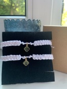 Matching bransoletki dla par/przyjaciół z koniczynką na szczęście