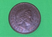 Wielka Brytania 2 pensy.Two pence. Elżbieta II. 2000 rok.