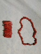 Naszyjnik i branzoletka z koralowca