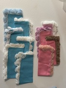 Chusteczki ręcznie obrabiane na szydełku vintage handmade