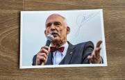 Janusz Korwin Mikke - oryginalny autograf 10x15 cm 