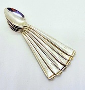 Srebro sześć łyżeczek wykonane ze srebra 800 waga łączna 124,5g