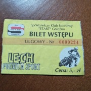 Bilet Gniezno żużel speedway 