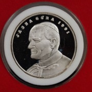 Srebrny Numizmat, Papież Jan Paweł II, Jasna Góra 1991, 31,1 g. Ag 999 
