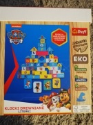 Klocki drewniane psi patrol 