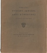 Pamiątka wystawy akwarel Anny Romerowej / 1923 r.