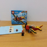 Zestaw Lego City 60144 Samolot wyścigowy sportowy 