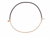 Piękne naszyjnik ręcznie robiony turmalin z hematytem 