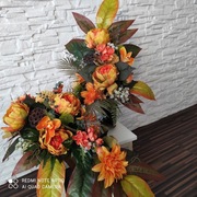 Stroik kompozycja komplet na grób na cmentarz