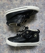 Converse buty dziecięce czarne 26 za kostkę trampki skórzane
