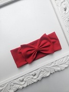 Nowa opaska z kokardą czerwona boże narodzenie sesja zdjęciowa noworodek 