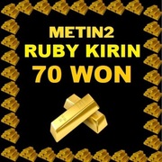 METIN2 RUBY [KIRIN] 70 WON 70W WONY RUBY GLOBAL 