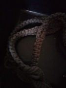 KWIETNIK MAKRAMA ZE SZNURKA BAWELNIANY C.SZARY  5 mm