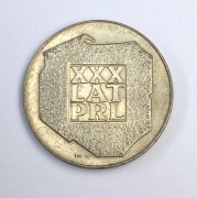 PRL Srebro 200 zł 1974 XXX Lat PRL Mapka Ag .625 Warszawa (17)