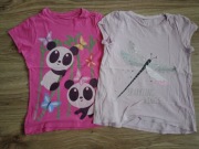 2 x Bluzka koszulka t-shirt krótki rękaw little kids rozm. 122/128