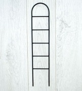 Podpora kratka palik do pnączy roślin kwiatów 47cm - Czarny RAL 9005 (P06)