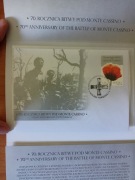 Folder Fi 4528 i FDC 70 rocznica Monte Cassino