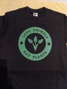 love animals eat plants * vegan