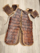 Zbroja! Zdobiona Lamela Skórzana impregnowana woskiem.