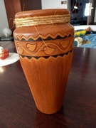 Duży wazon, ceramika w kolorze brązowym