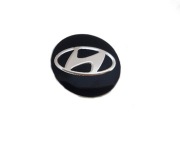 Naklejka HYUNDAI 14mm czarny Emblemat Kluczyk Pilot Logo znaczek zaślepka