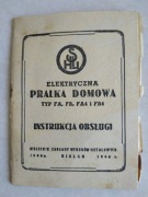 Instrukcja obsługi pralki typ FA, FB