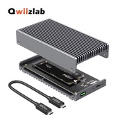 Obudowa dysku Qwiizlab ES40UR Portable USB4 40Gbps NVMe Srebrna