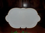 ANTYK Sanssouci ecru/gold  najwieksza patera 48cm !