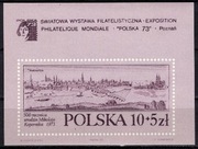 Bl. 91b (znaczek 2116b) ŚWF Polska 1973r (fioletowy)