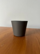 Szara doniczka ceramiczna 6cm