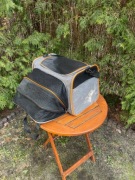 transporter materiałowy transporterek dla kota psa rozkładany