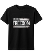 CHARLIE KIRK KOSZULKA FREEDOM CHARLIE KIRK WOLNOŚĆ AMERYKA FLAGA Z FLAGĄ 