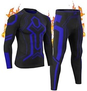 Odzież termiczna bielizna męska komplet biegania ciepła termoaktywna XXL