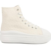 Trampki damskie młodzieżowe miejskie sportowe białe gruba podeszwa nowe 38 