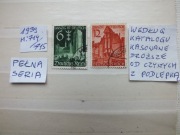 2szt. znaczki seria Mi 714 DANZIG Niemcy 1939r. Rzesza BUDYNKI Gdańsk 