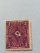 Posthorn 2 two colored 1921r.deutsche reich Mark