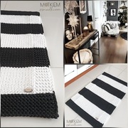 Dywan ze sznurka pleciony 40/90cm Motkiemisznurkiem bawełna 