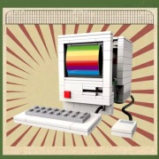 Klocki Retro Komputer Kreatywna Zabawka Edukacyjna dla Dzieci