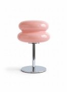 Nowa różowa lampa stołowa retro vintage mid centaury modern bauhaus led USB