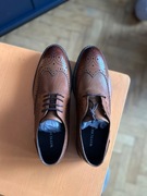 WITCHEN Męskie brogsy ze skóry naturalnej brązowe , wkładka 27cm / 41-42 /