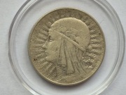 Moneta 5 zł - GŁOWA POLONII (Kobiety) 1933 rok - stan -1 (+2)