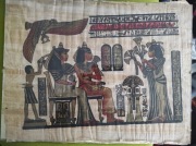 Oryginalny papirus egipski w szklanej antyramie