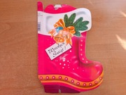 Słodycze czekoladki w bucie opakowanie Boże Narodzenie 1999 Rusałka