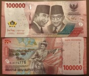 Indonezja 100000 rupii 2022 UNC