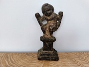 Aniołek na huśtawce z brązu/żeliwa ze śladami złocenia