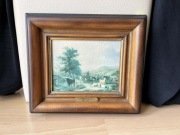 Obraz Olej Na Płótnie E.Verboeckhoven 1798-1881 Postój Karawany 