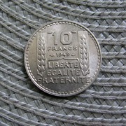 Francia 10 frank 1949r