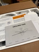 Wentylator sufitowy z pilotem i oświetleniem LED 42 cale – nowy