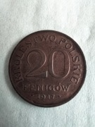 20 Fenigów -Królestwo Polskie 1917